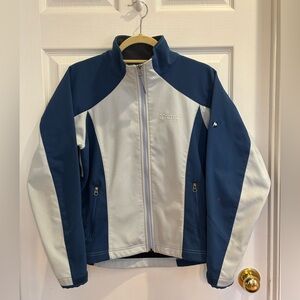 Marmot Women’s Softshell Fleece Lined Full Zip Jacket - Blue/White